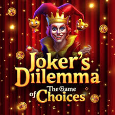Joker's Dilemma main menu showing 6 game modes including Play the first game, Play 5 games, Random selection, Race of the Jokers, and Ready Steady Bang